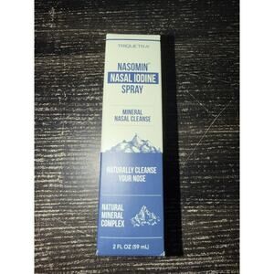 Nasomin Nasal Iodine–Nasal Cleanse–Neutralize Nose-Iodine+Fulvic Acid Bland（2oz）